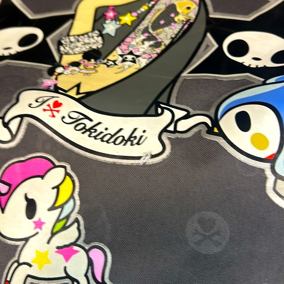 Toki Doki Tote , Grey Kidcore , Y2K , Emo , 00s, Dead stock , SilkScreen Tote - Picture 2 of 6